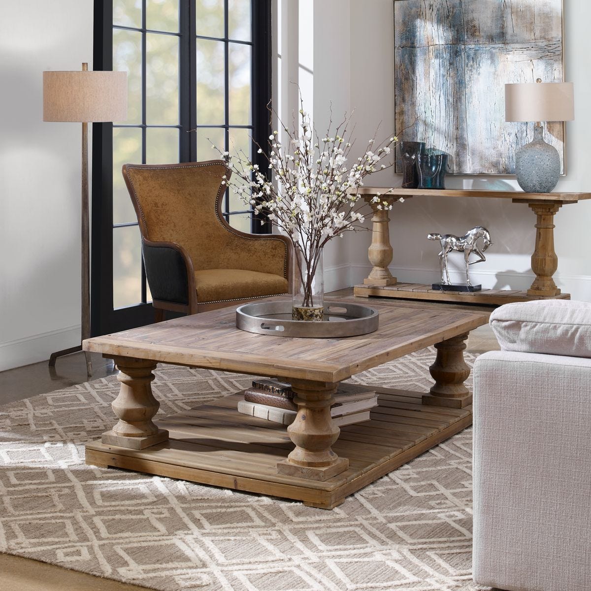 Stratford Coffee Table, Natural view 5