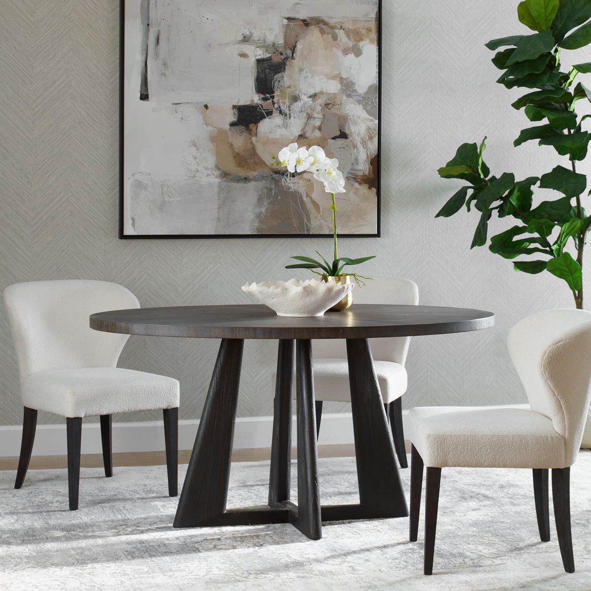Pulsar Dining Table, 2 Cartons - Uttermost