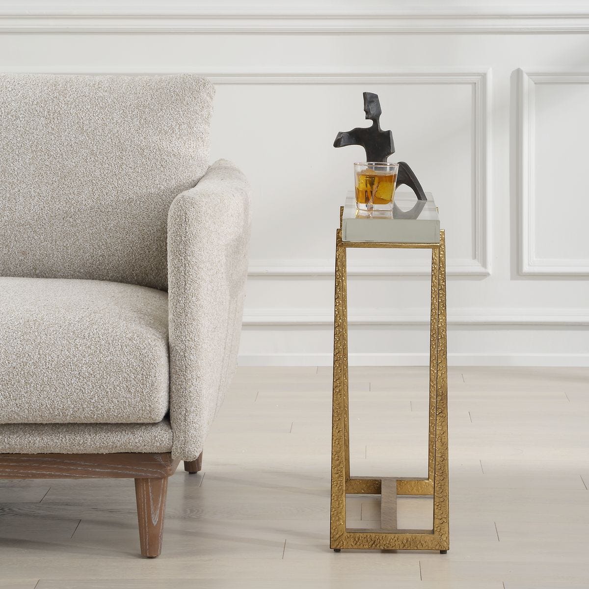 Midas Accent Table, Gold view 4