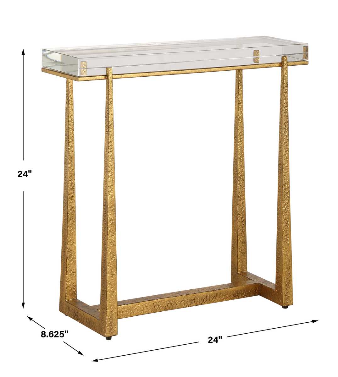 Midas Accent Table, Gold view 9