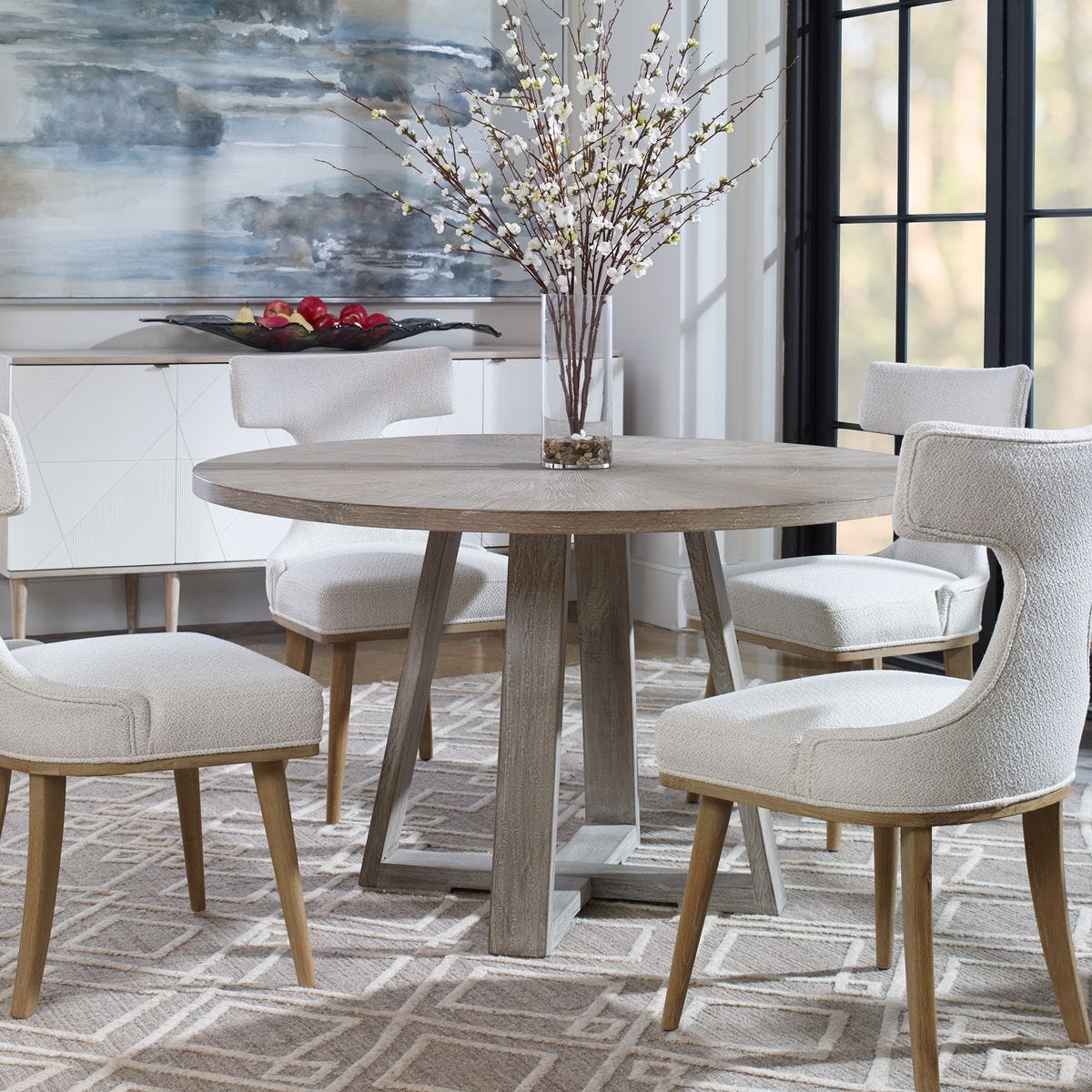 Gidran Dining Table, Gray, 2 Cartons view 6