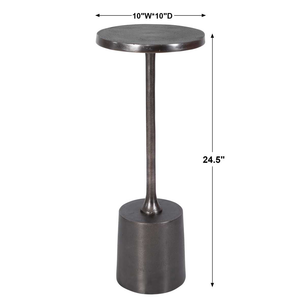 Sanaga Indoor-Outdoor Drink Table, Nickel view 6