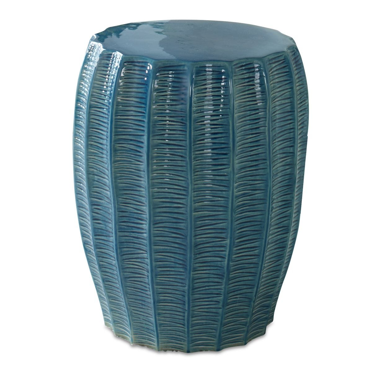 Harbor Garden Stool, Aqua - Uttermost