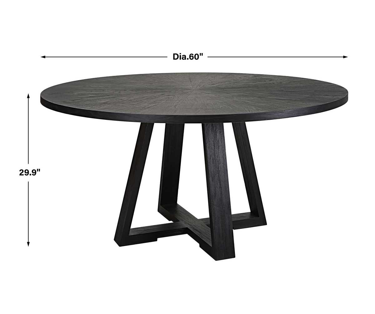 Gidran Dining Table, Black, 2 Cartons view 7