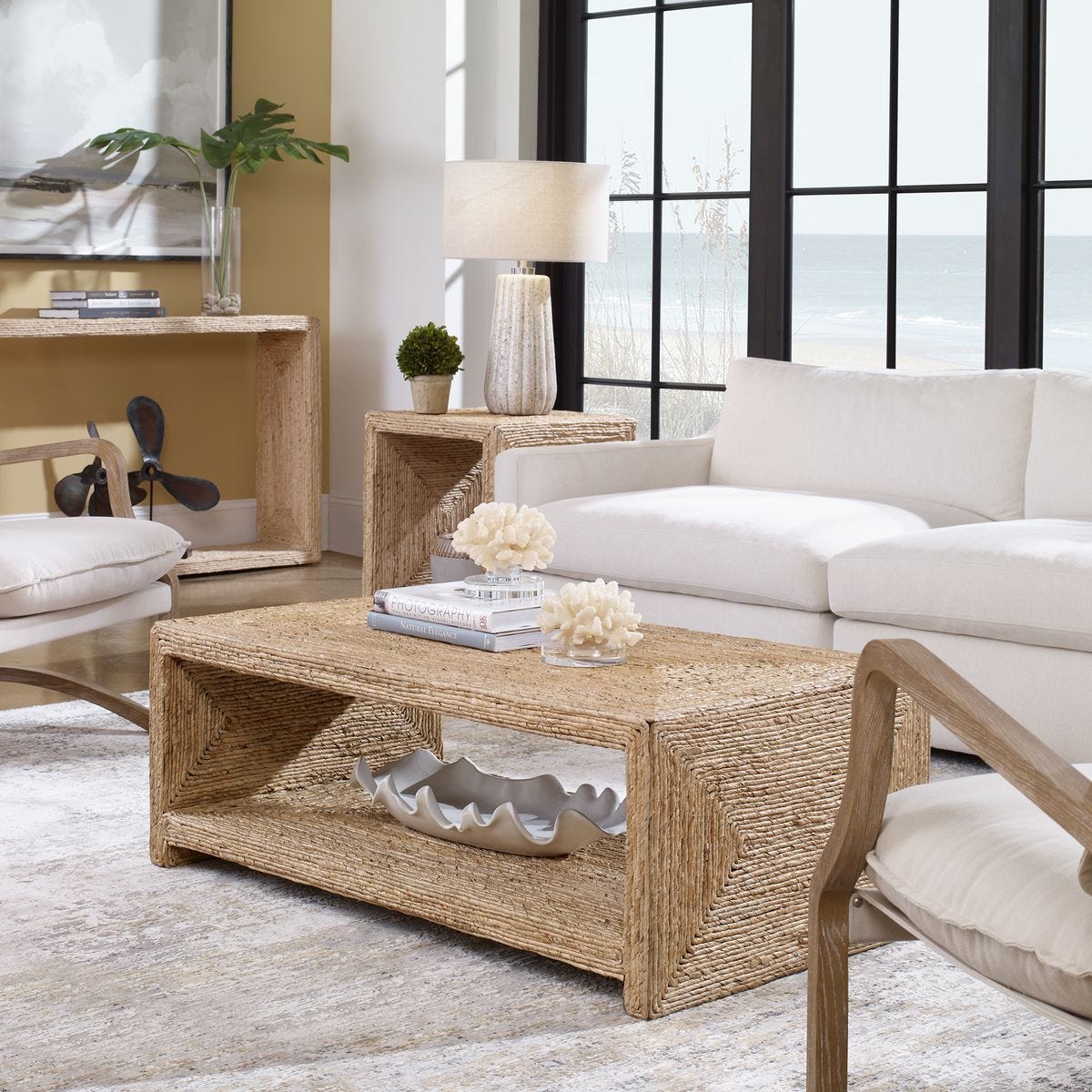 moma ローテーブル　アレッサンドロ・メンディーニ　ヴェラスカ　Velasca Rora Open Coffee Table - Uttermost