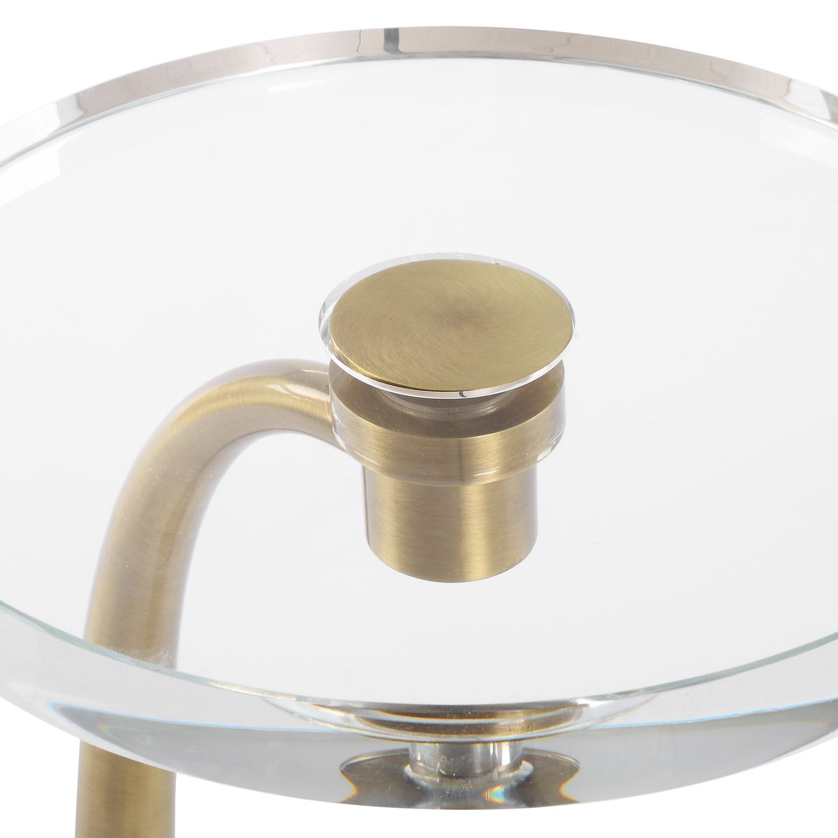 Waveney Drink Table, Brass - Uttermost