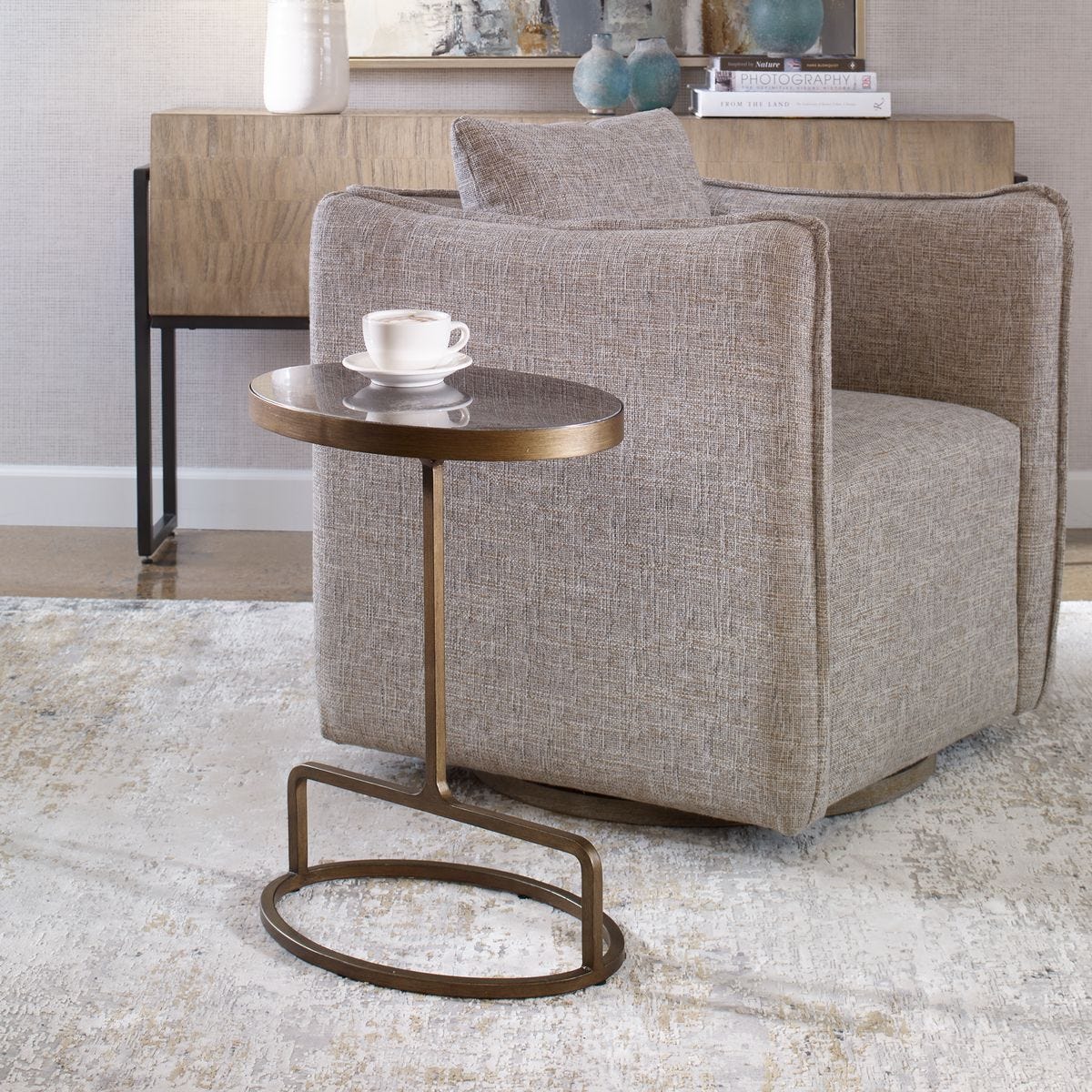 Jessenia Accent Table, Bluestone - Uttermost