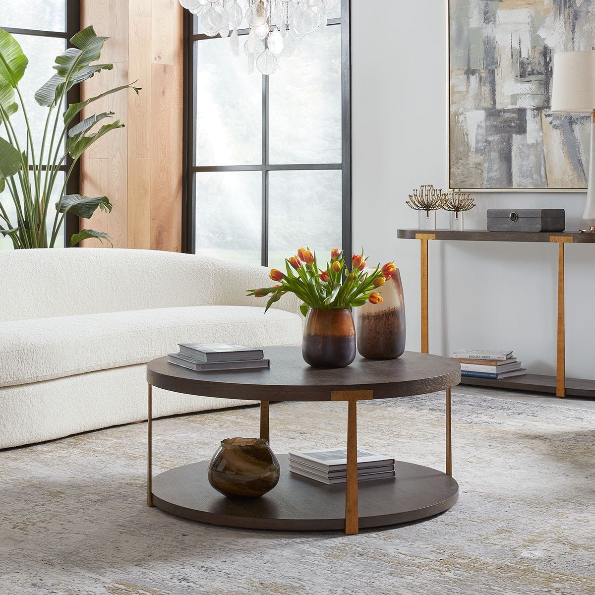 Palisade Coffee Table, Walnut - Uttermost
