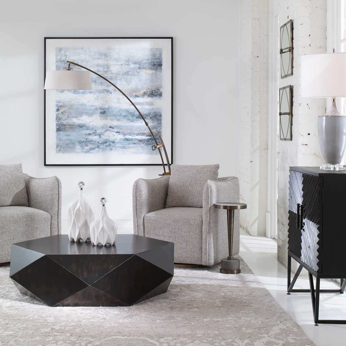 Volker Coffee Table, Black - Uttermost