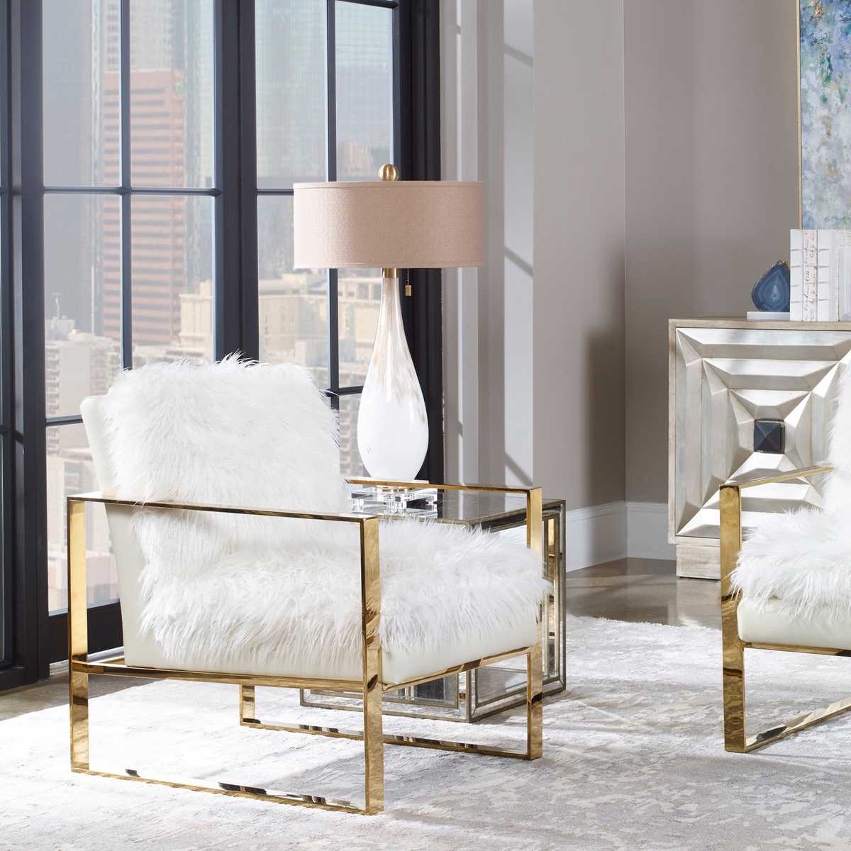 Cardoni Table Lamp, White view 3