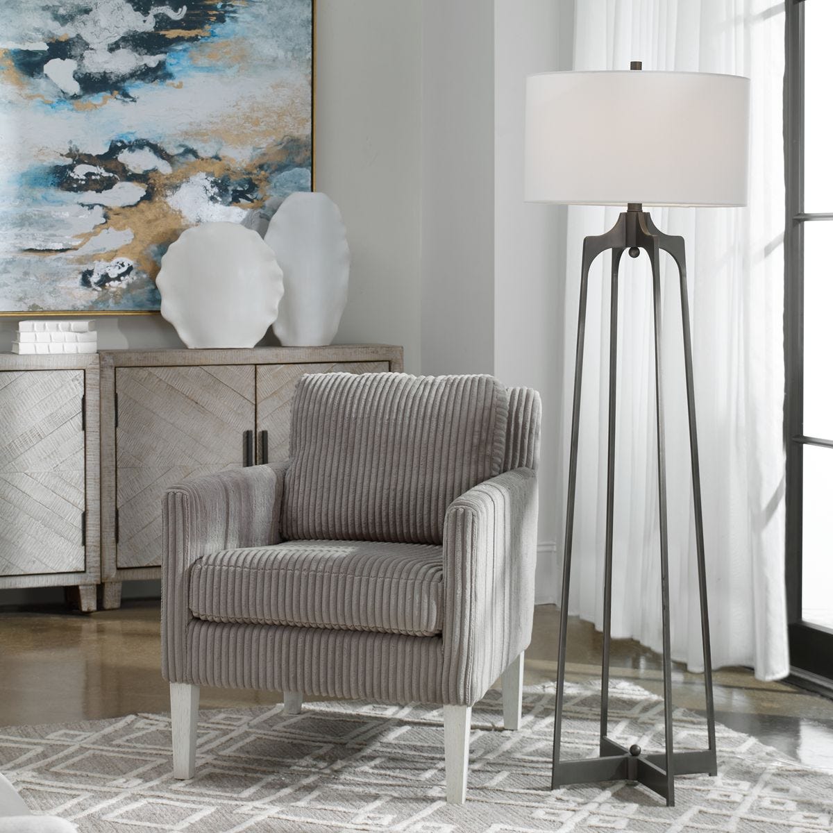 【専用】Modern Floor Lamp ミッドセンチュリー Adrian Floor Lamp - Uttermost