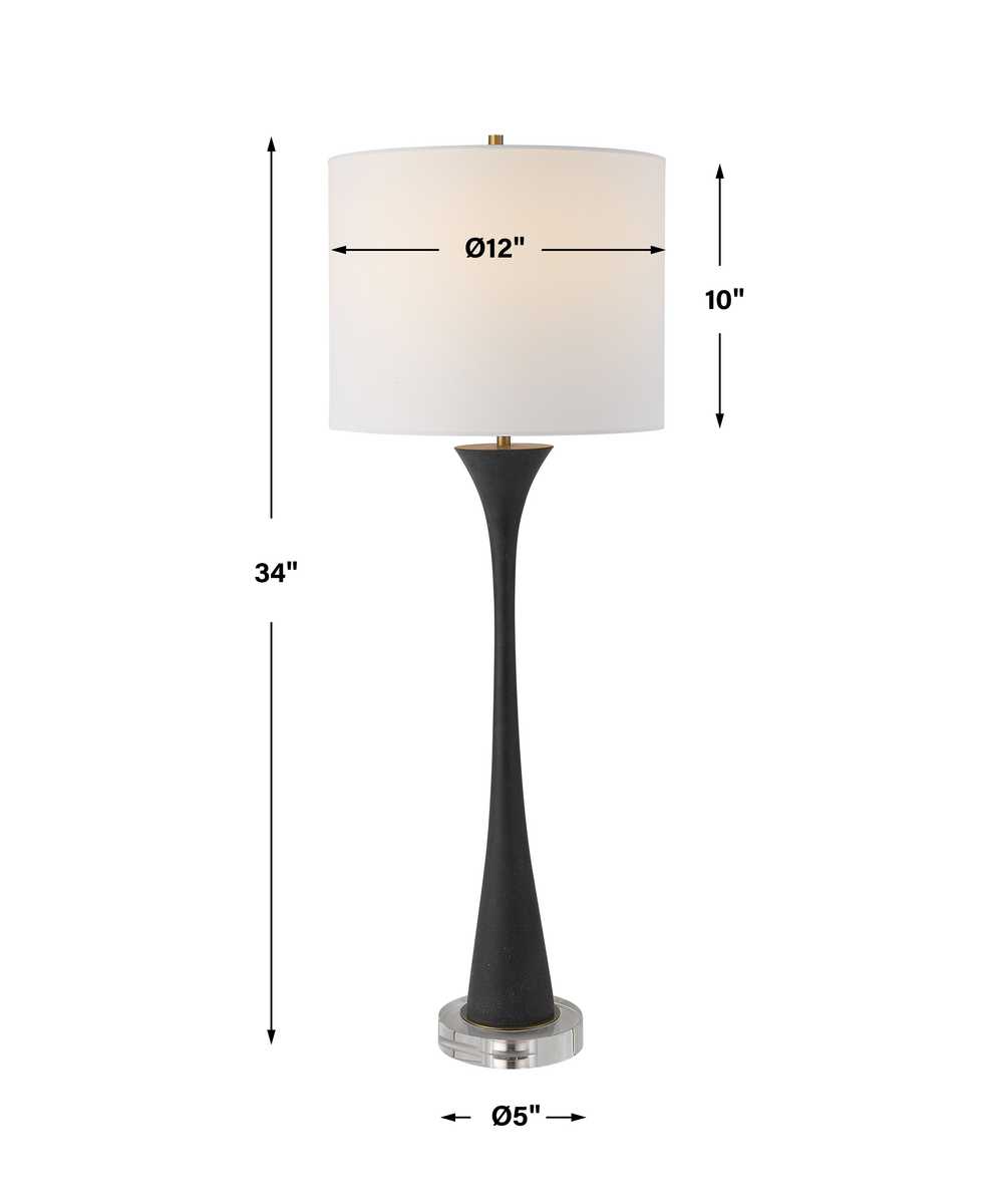 Fountain Buffet Lamp, Black view 8