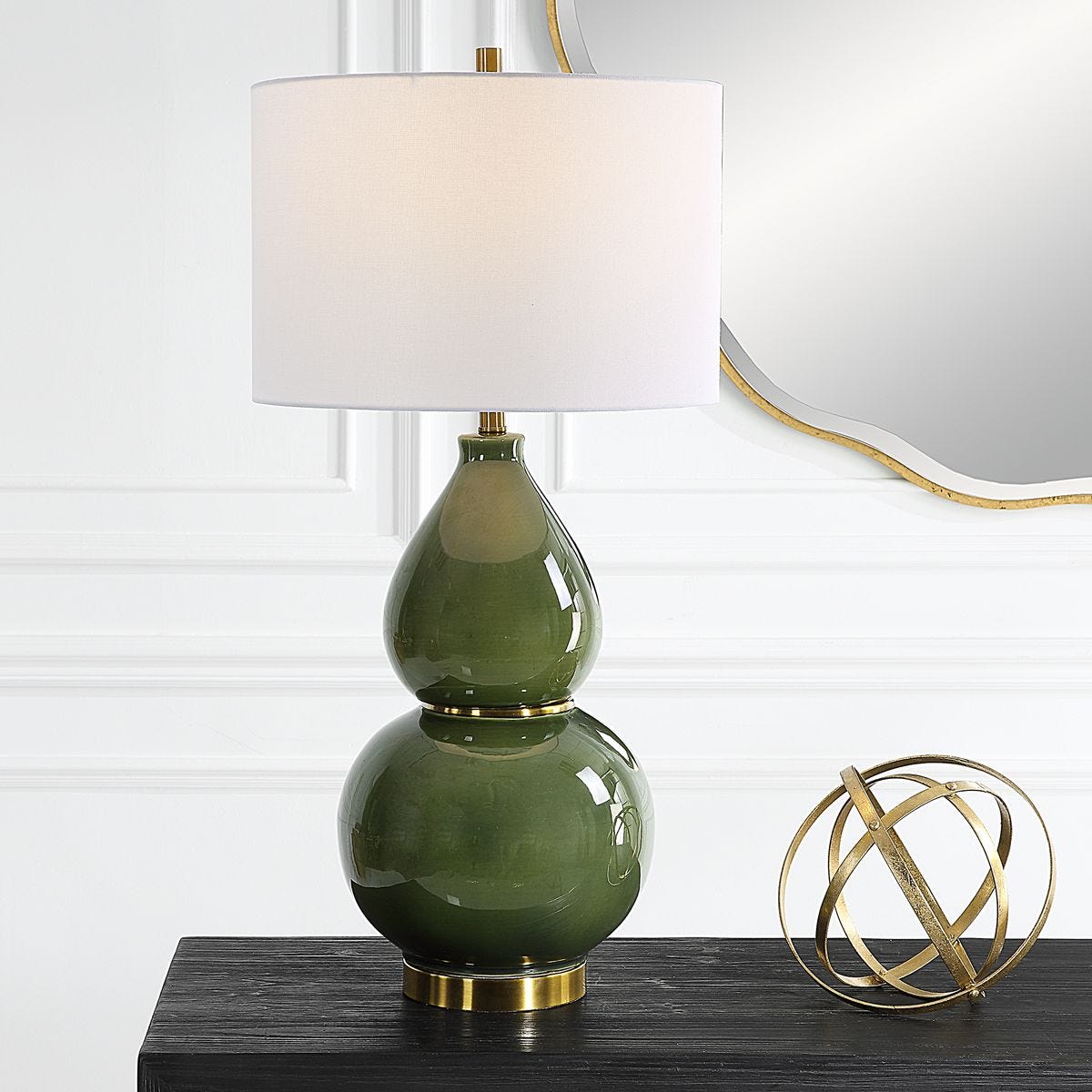Gourd Table Lamp, Green view 5
