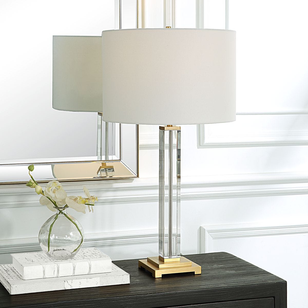 Crystal Column Table Lamp - Uttermost