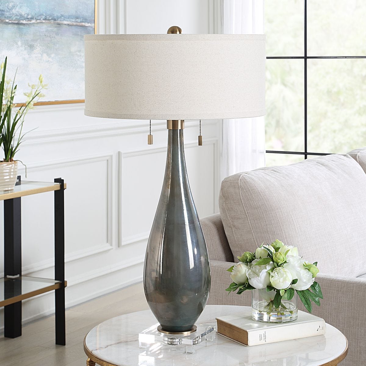 Cardoni Table Lamp, Bronze view 3