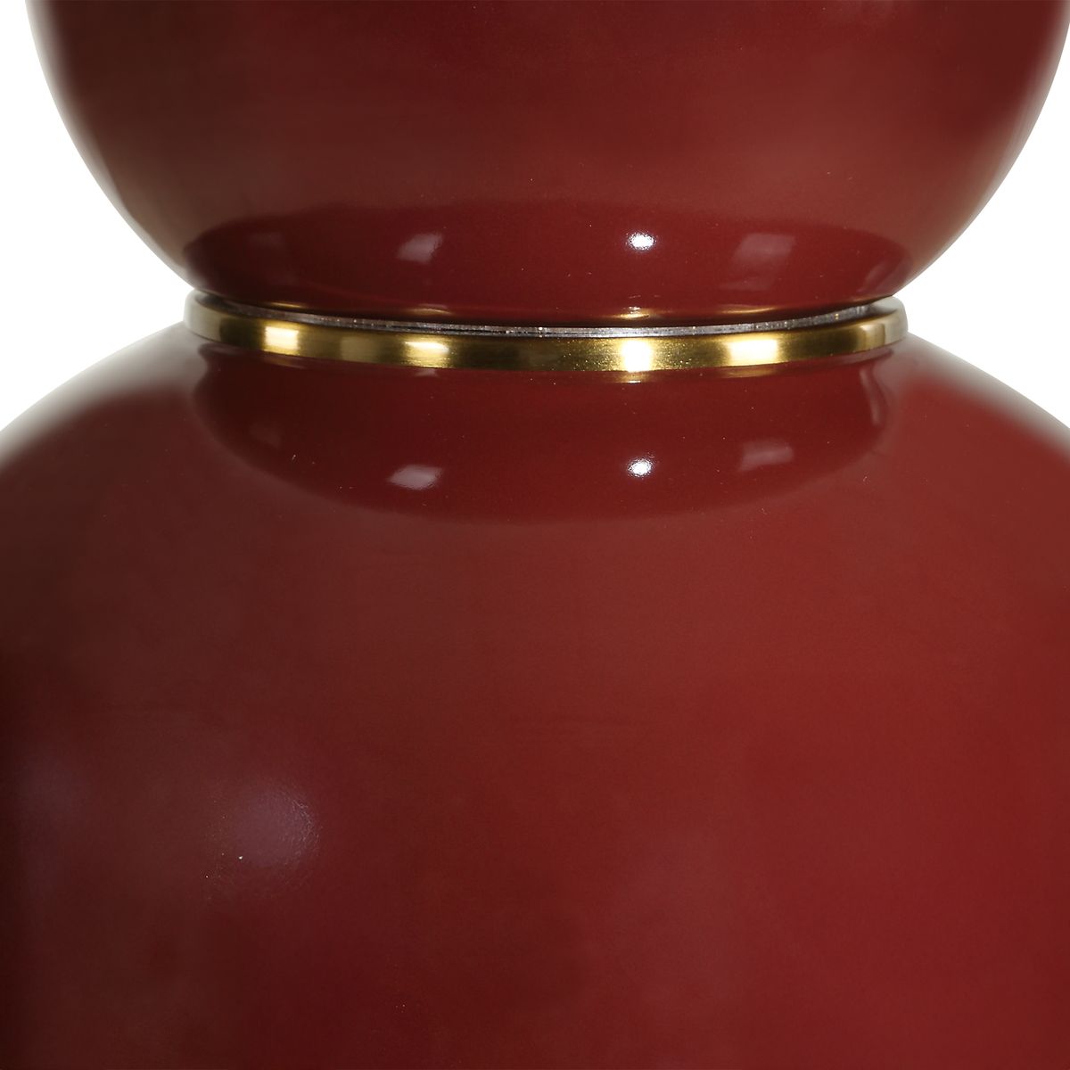 Gourd Table Lamp, Burgundy view 6