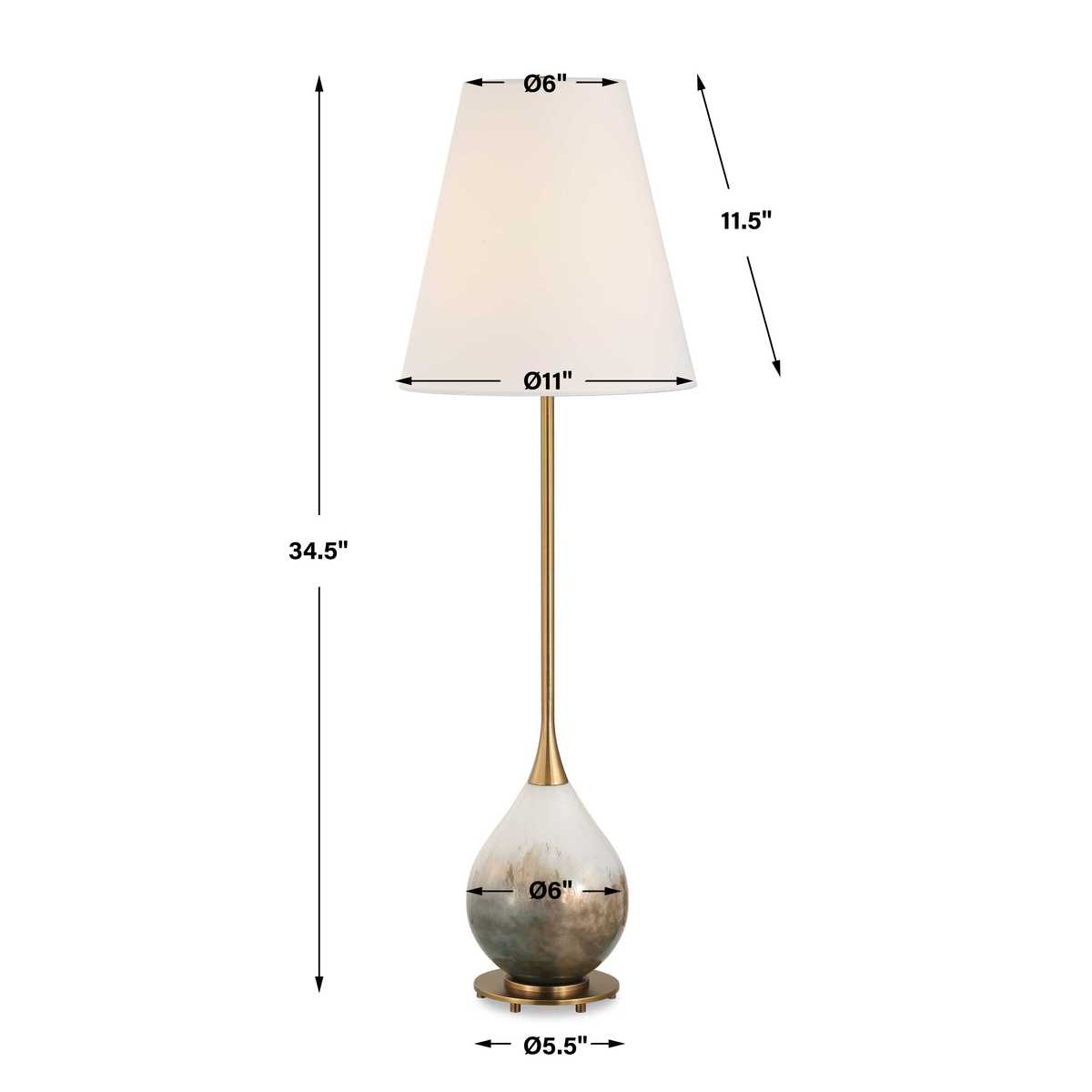 Cardoni Buffet Lamp, Smoke view 7