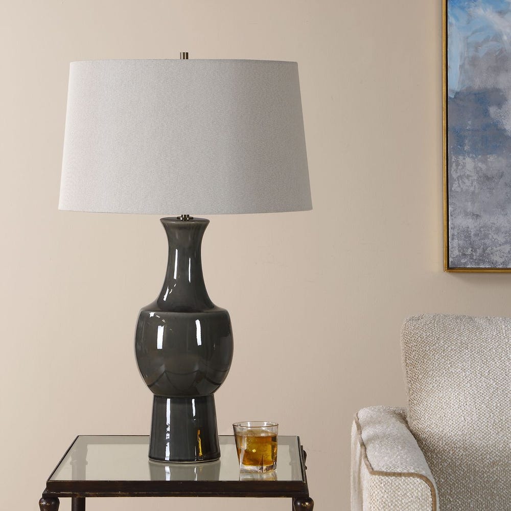 Tennille Table Lamp, Gray view 11