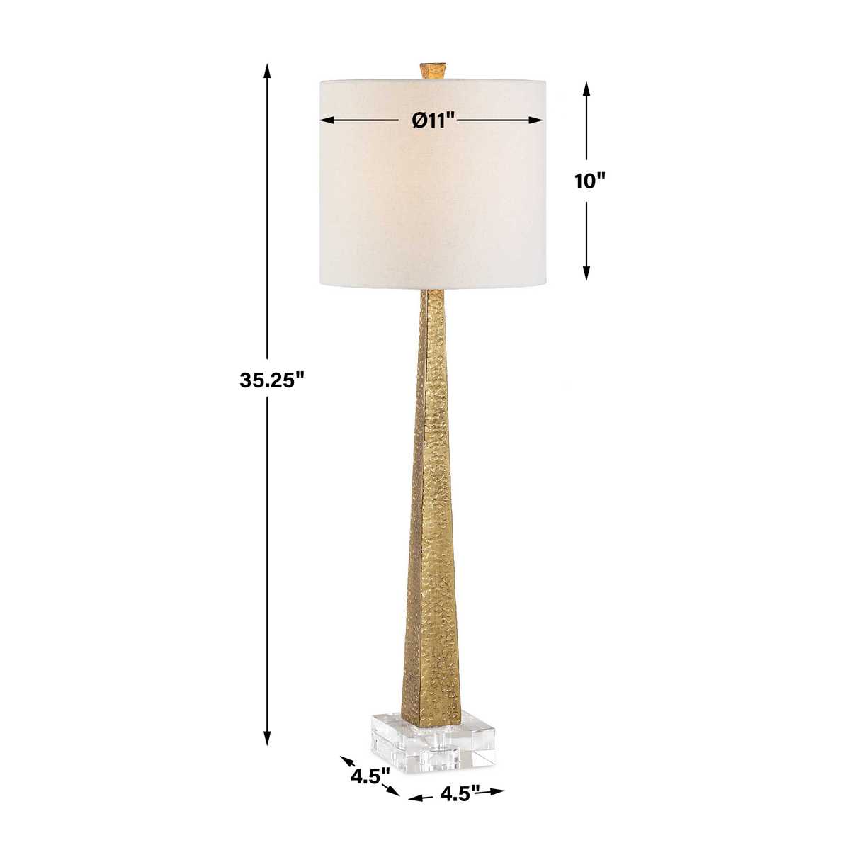Midas Buffet Lamp, Gold view 11