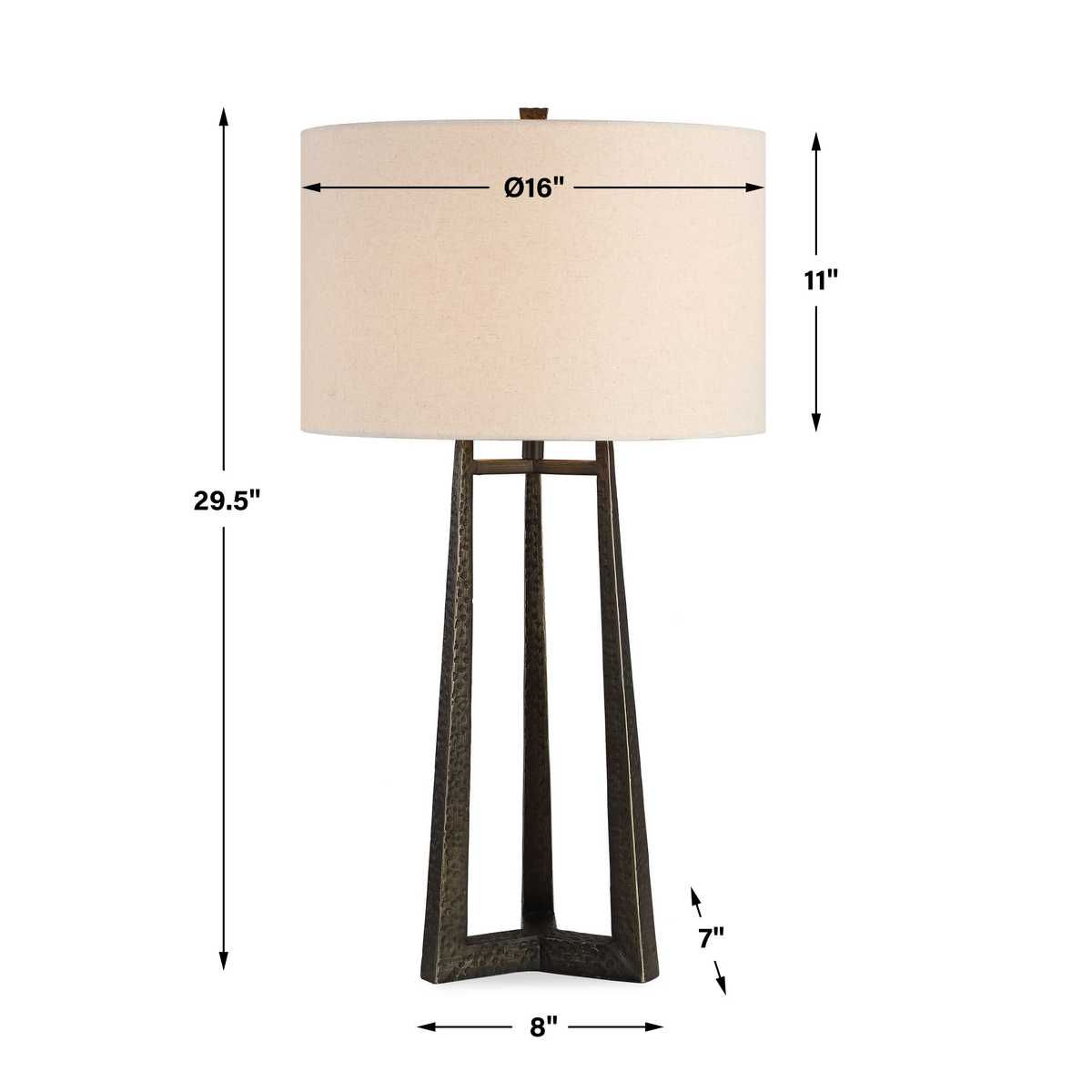 Midas Table Lamp, Bronze view 4