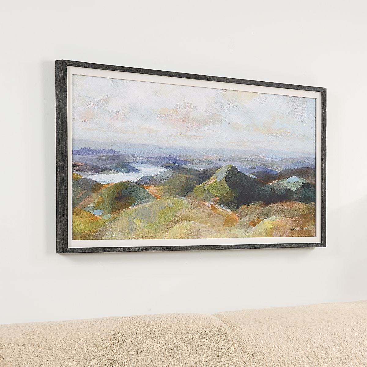 Above The Lakes Framed Print view 3