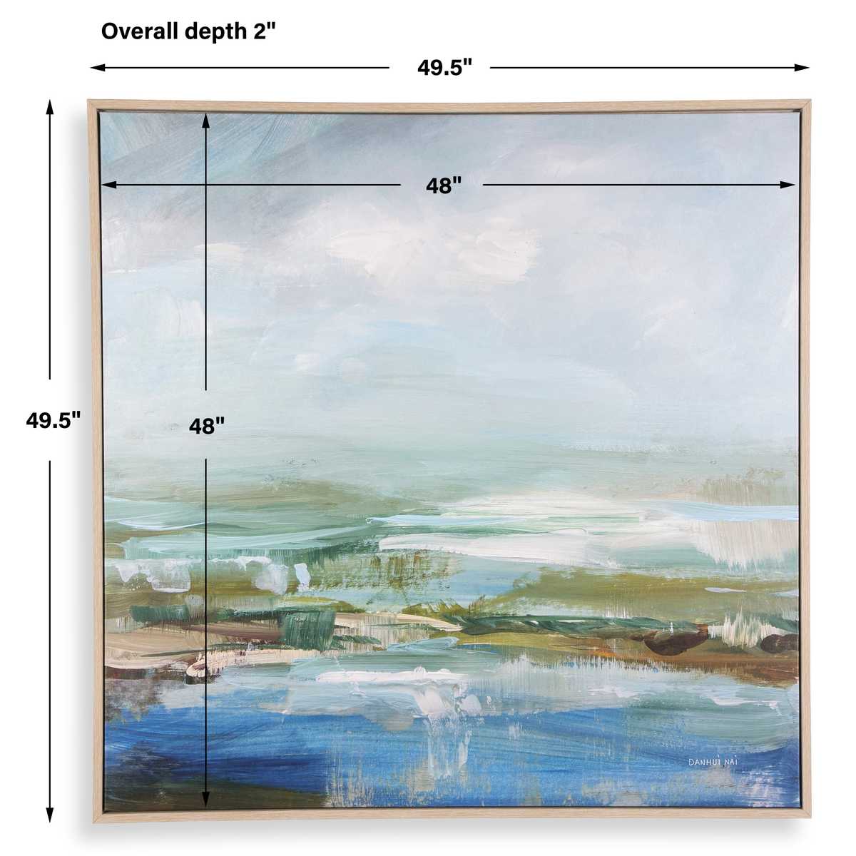 Lush Valley Framed Canvas - Uttermost