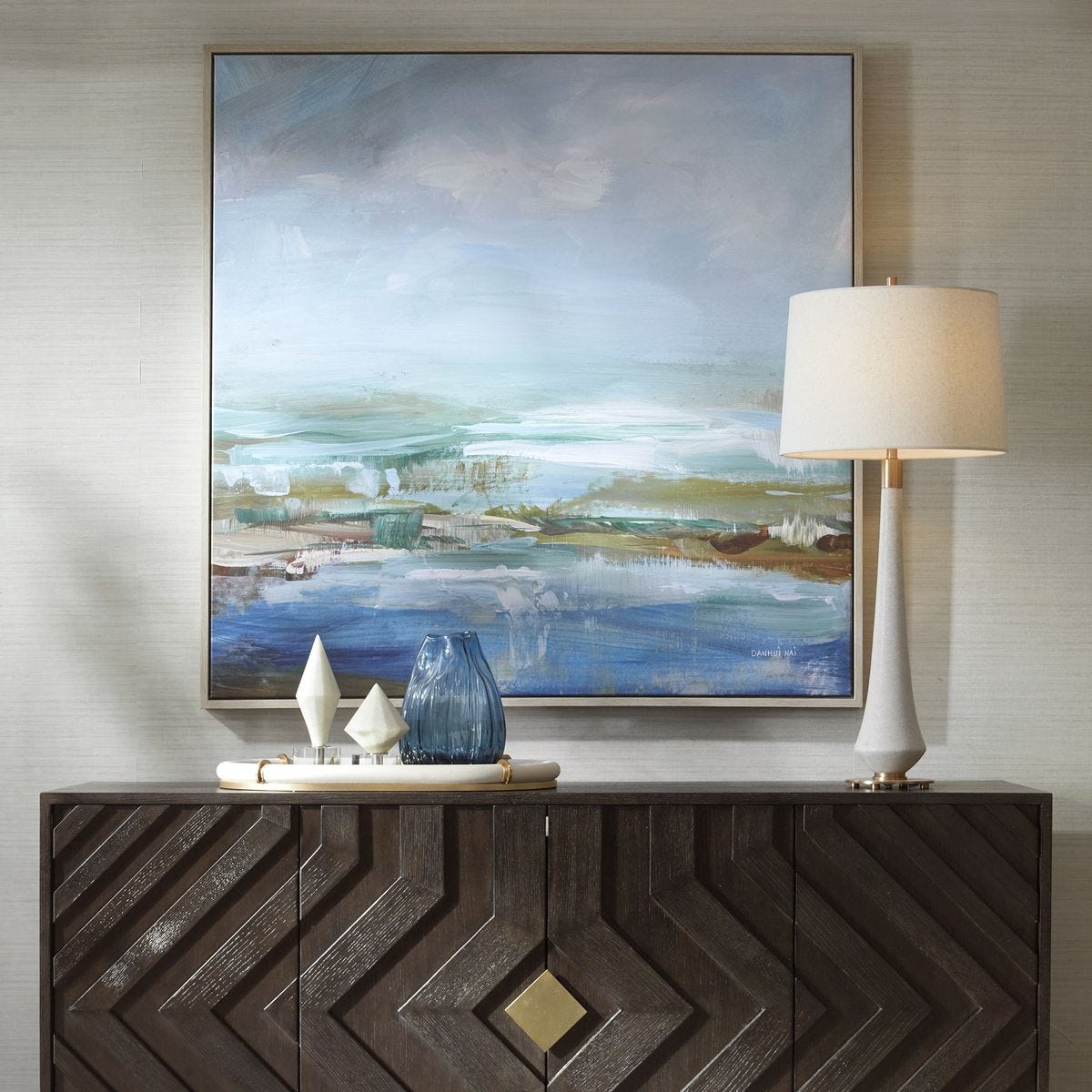 Lush Valley Framed Canvas - Uttermost