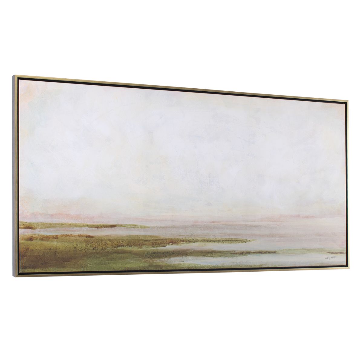 【SHUNER】Framed canvas Hazy Lake Framed Canvas - Uttermost