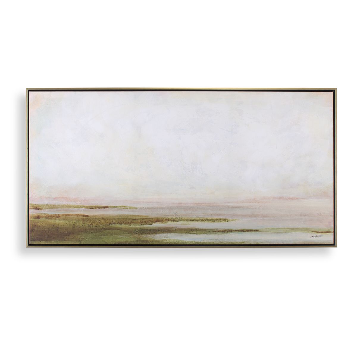 【SHUNER】Framed canvas Hazy Lake Framed Canvas - Uttermost