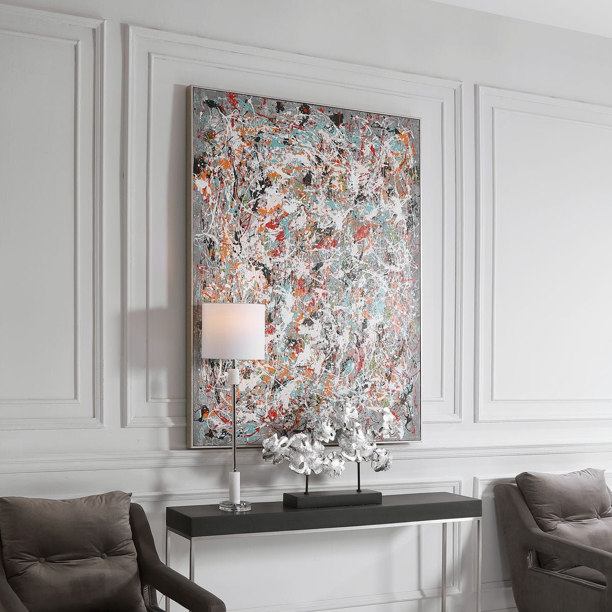 Organized Chaos Hand Painted Canvas - Uttermost