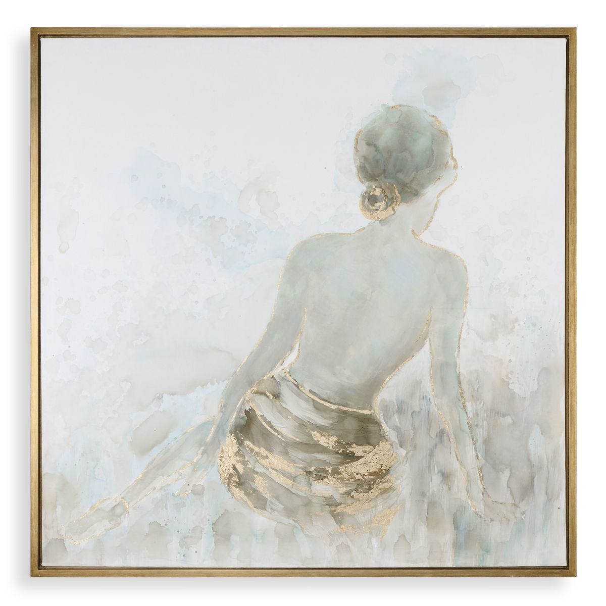 Gold Highlights Hand Painted Canvas view 2