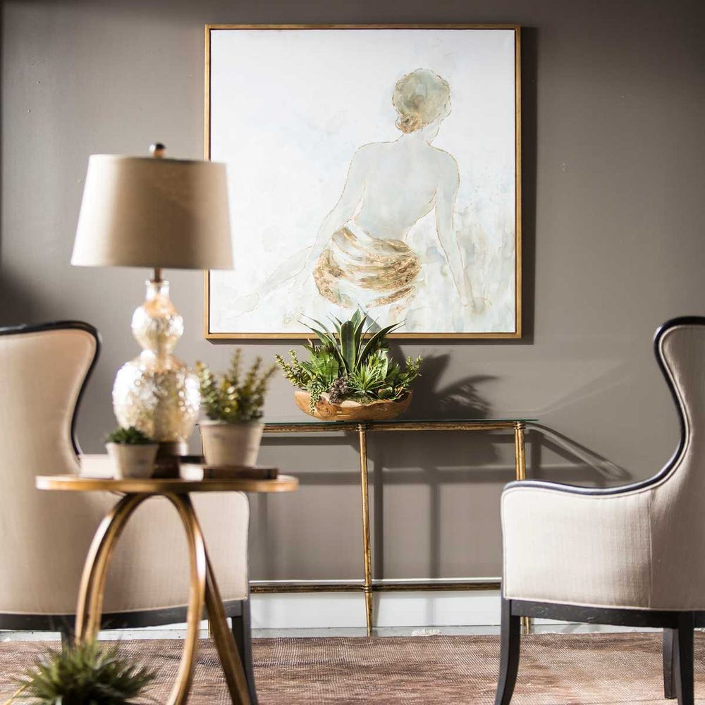 Gold Highlights Hand Painted Canvas view 7