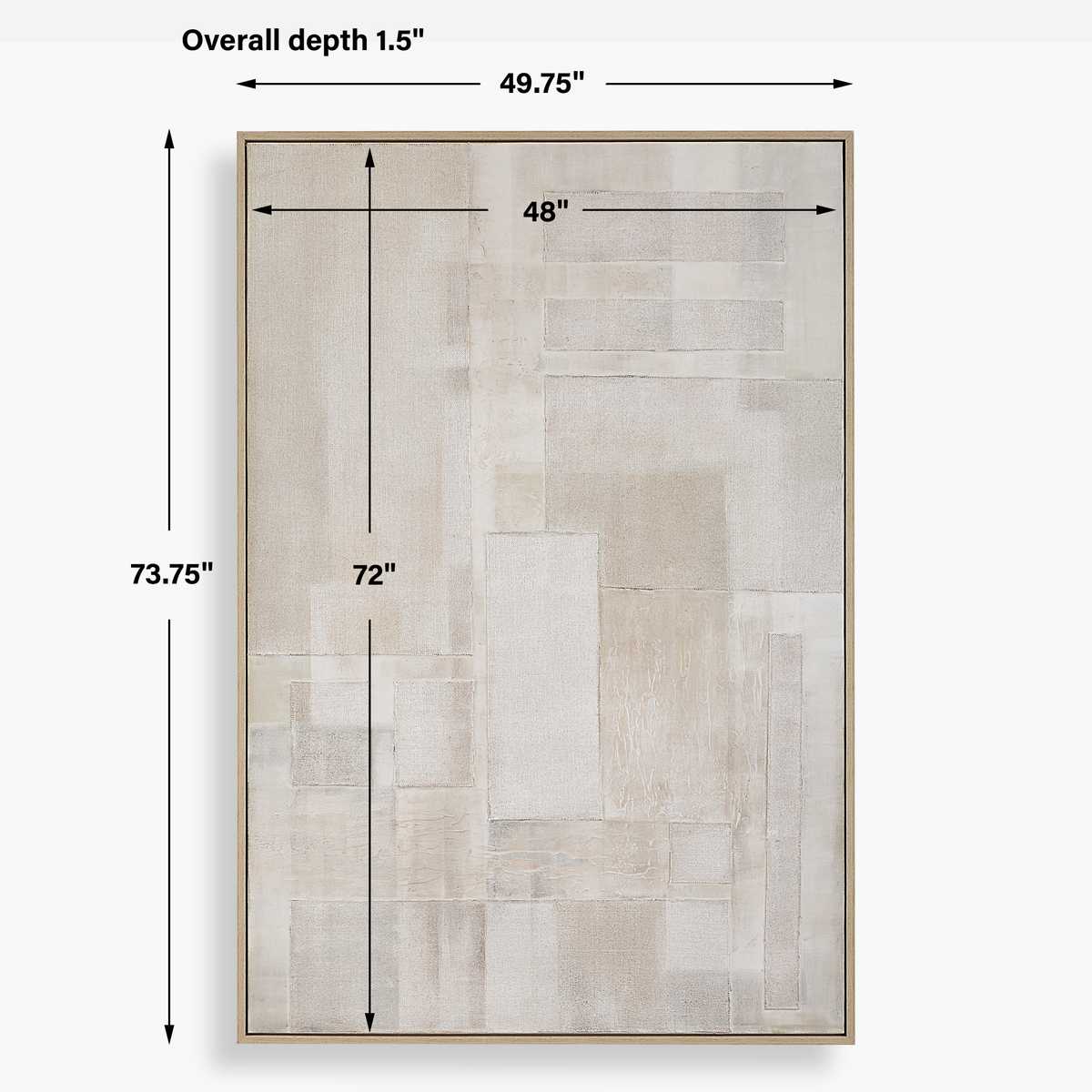 Etrarium 　&quot;Hana&quot;  Canvas LyerArtork 4 Panel Japanese Ink Painting Wall Art Mount Fuji