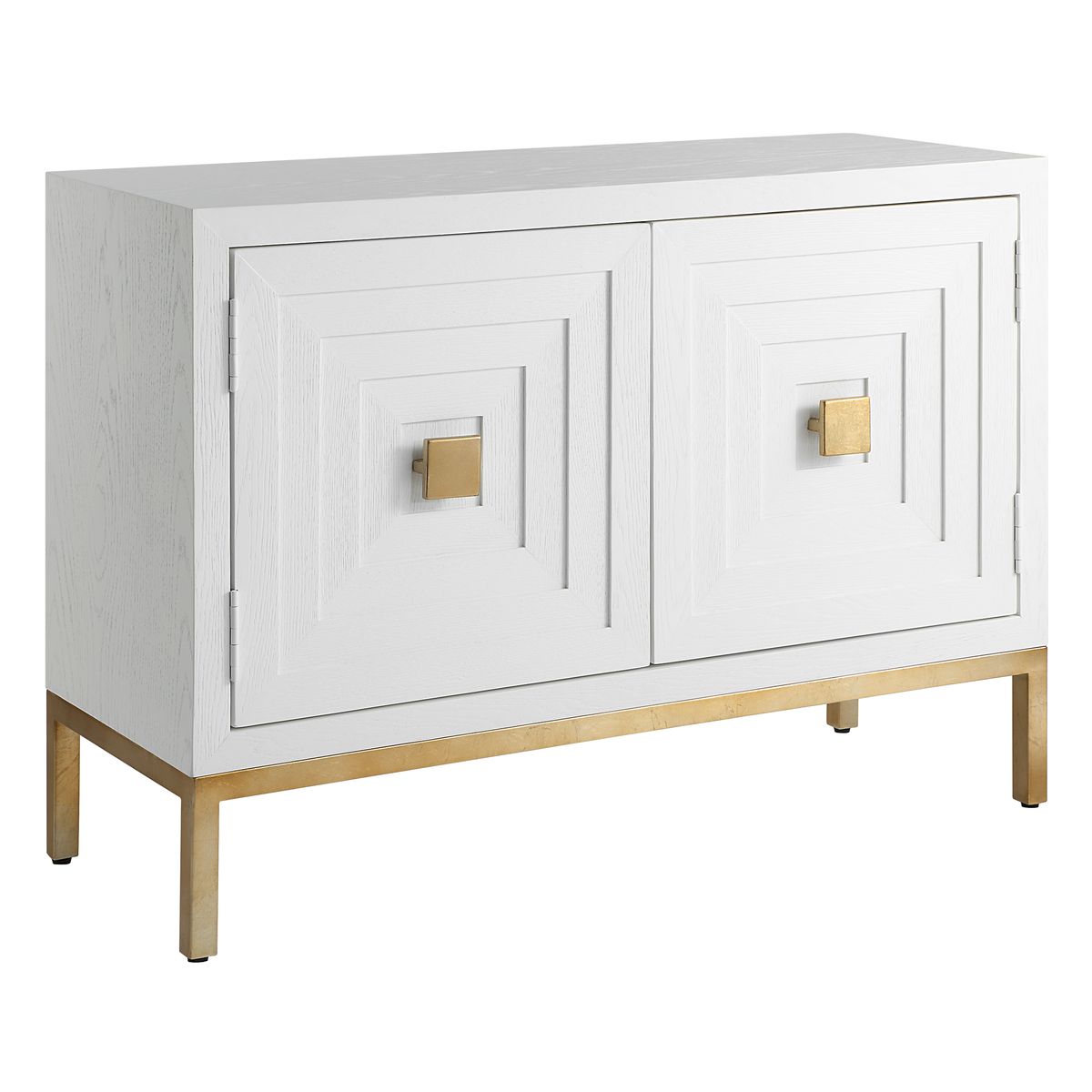 Aiken 2 Door Cabinet, White - Uttermost