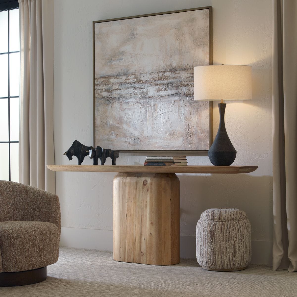 Camerlin Console Table, 2 CARTONS - Uttermost