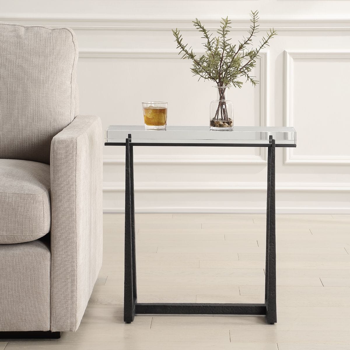 Midas Accent Table, Bronze view 3