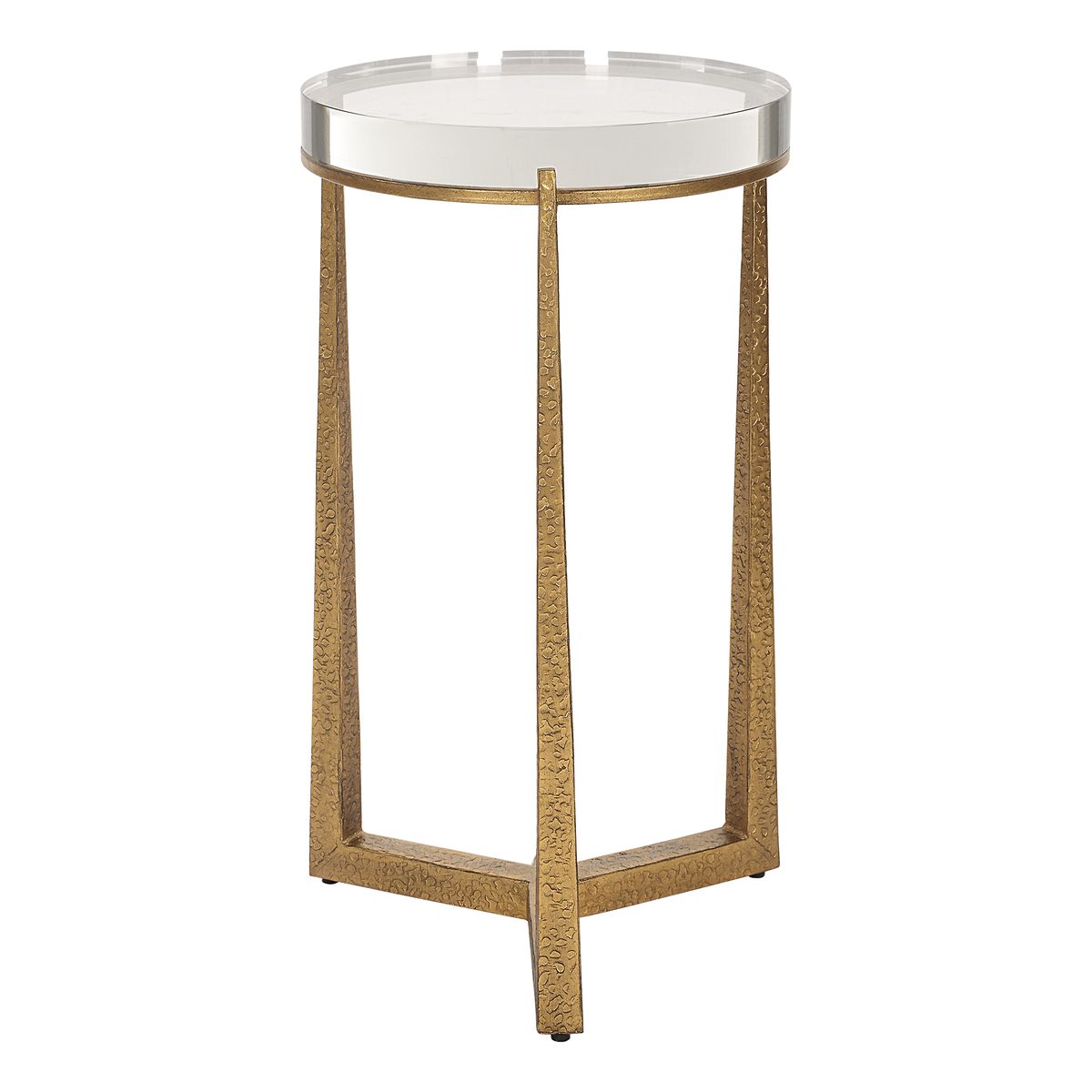 Midas Round Accent Table, Gold view 4