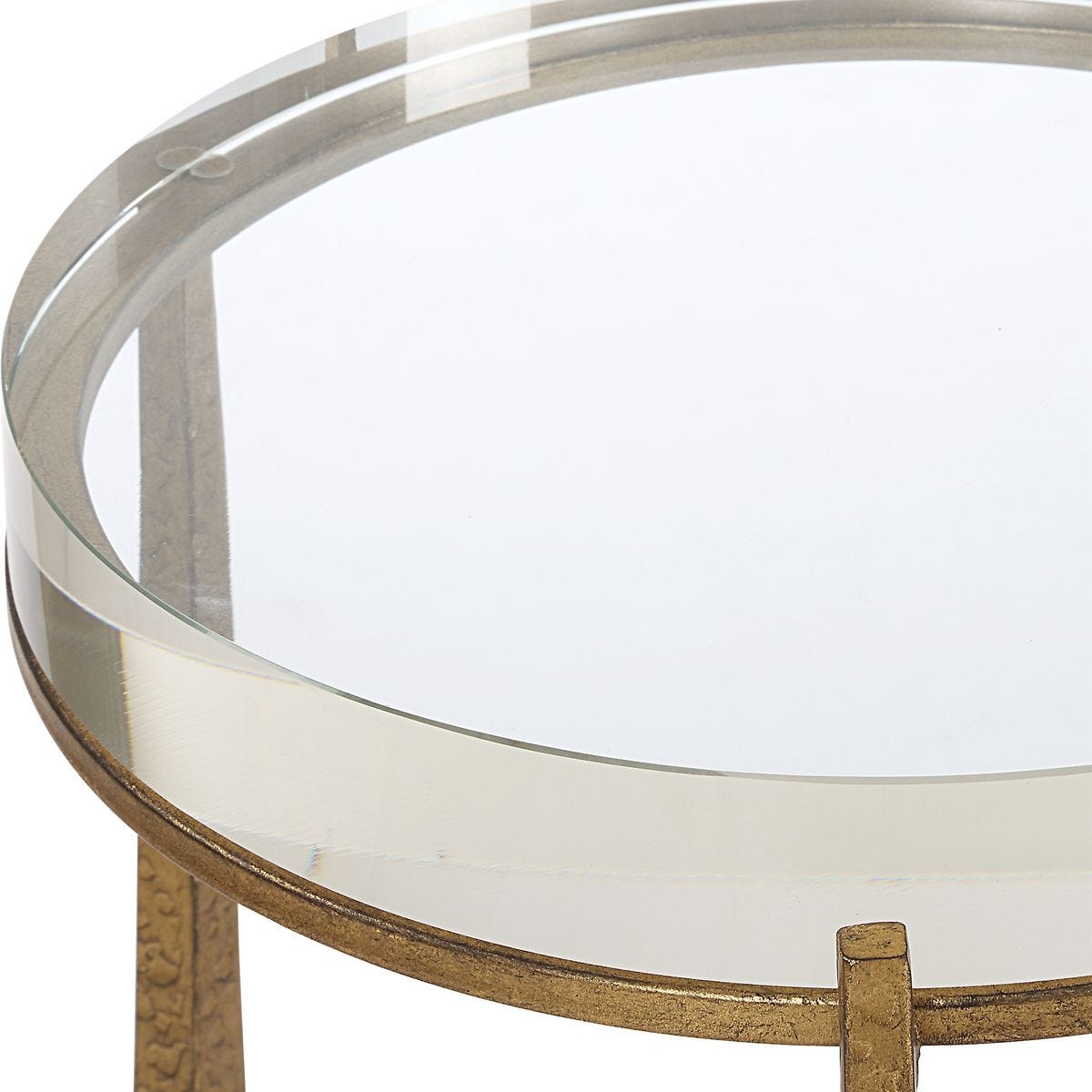 Midas Round Accent Table, Gold view 5