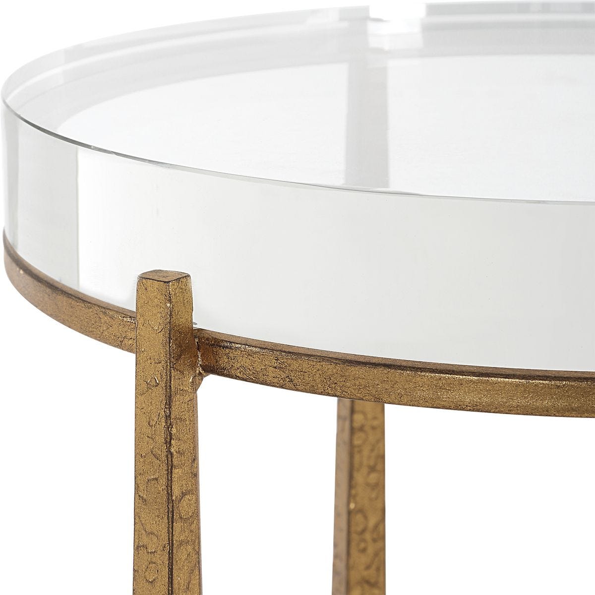 Midas Round Accent Table, Gold view 6