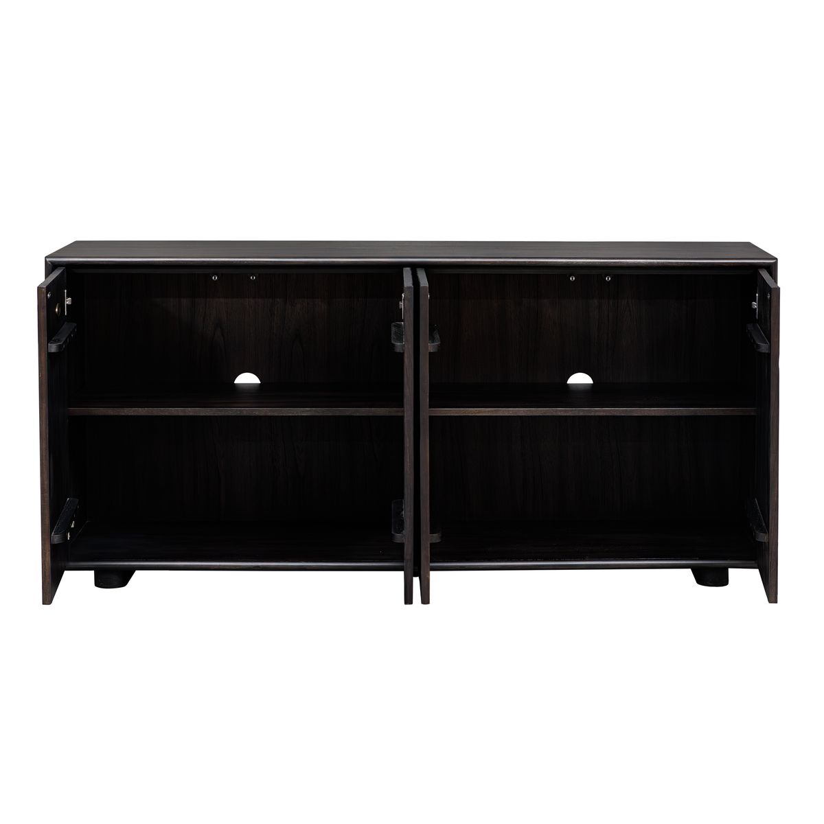 Stevenson 4 Door Cabinet, Ebony - Uttermost