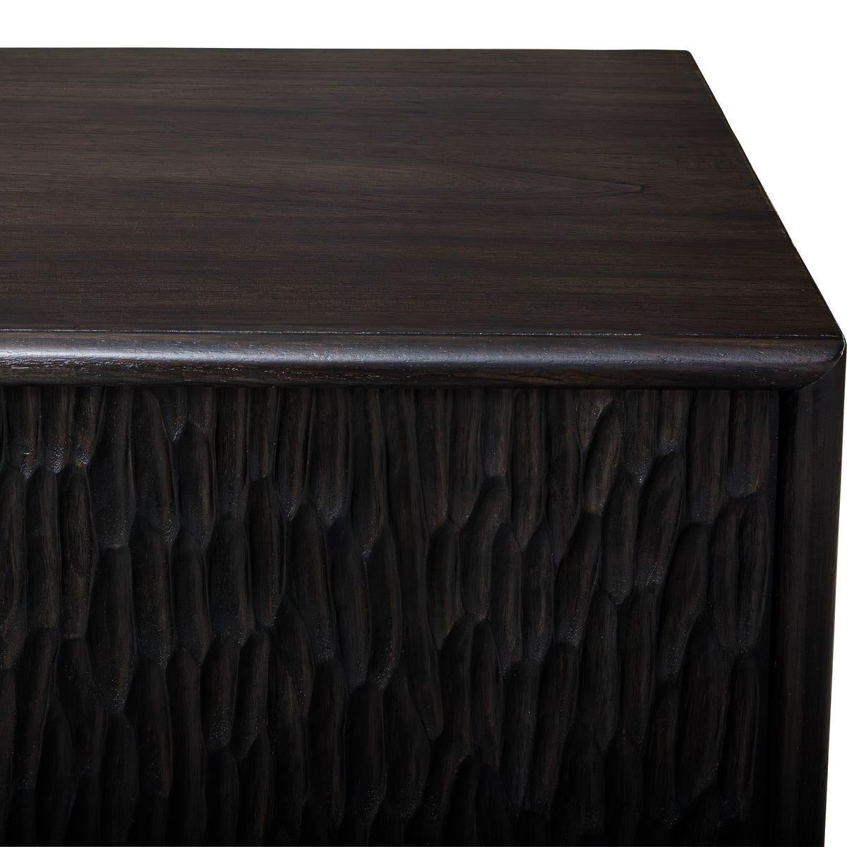 Stevenson 4 Door Cabinet, Ebony - Uttermost