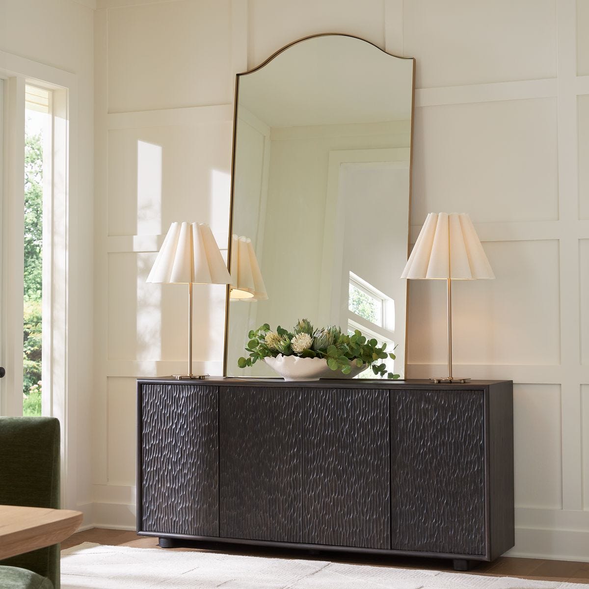 Stevenson 4 Door Cabinet, Ebony - Uttermost
