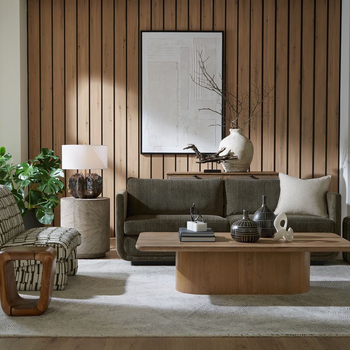 リンホーリン リビングセンターテーブル(カントリーマアム) Camerlin Coffee Table, 2 Cartons - Uttermost