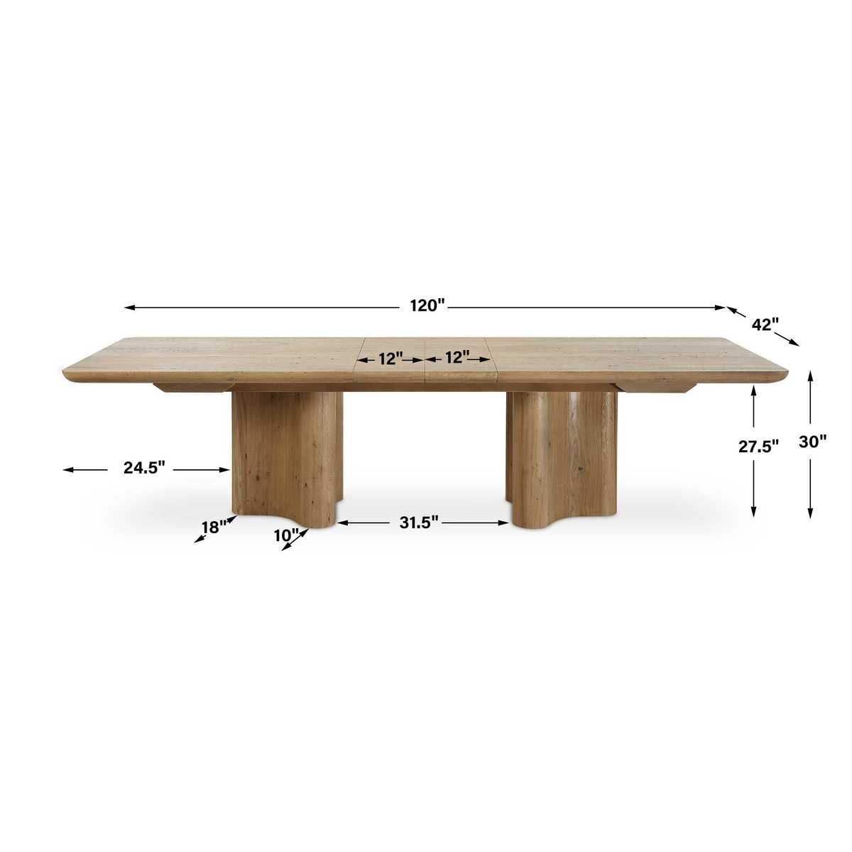 Cecelia Dining Table, 2 Cartons view 11