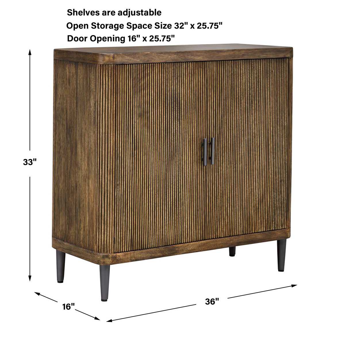 Pinstripe 2 Door Cabinet - Uttermost