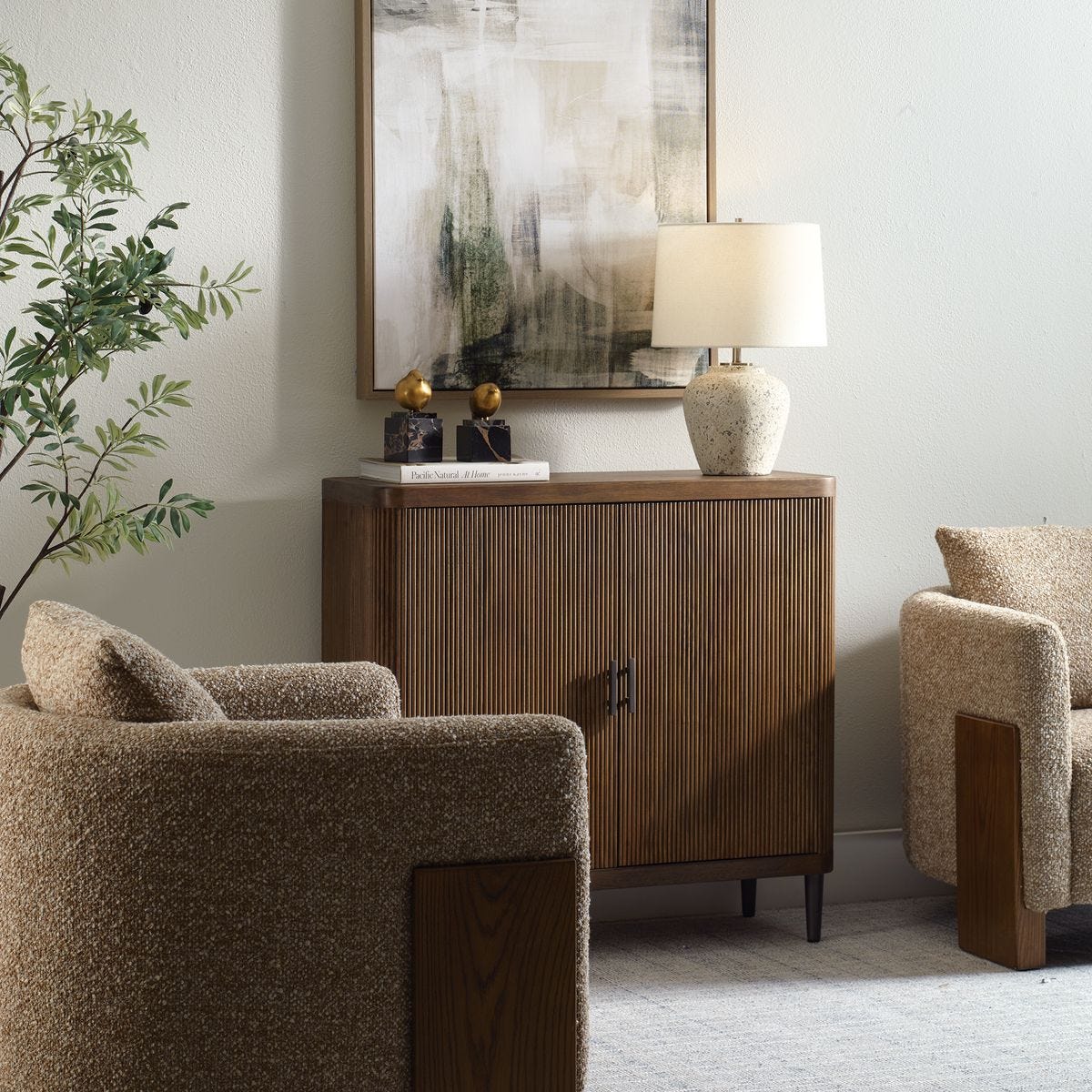 ゆ　カントリーチェスト Pinstripe 2 Door Cabinet - Uttermost