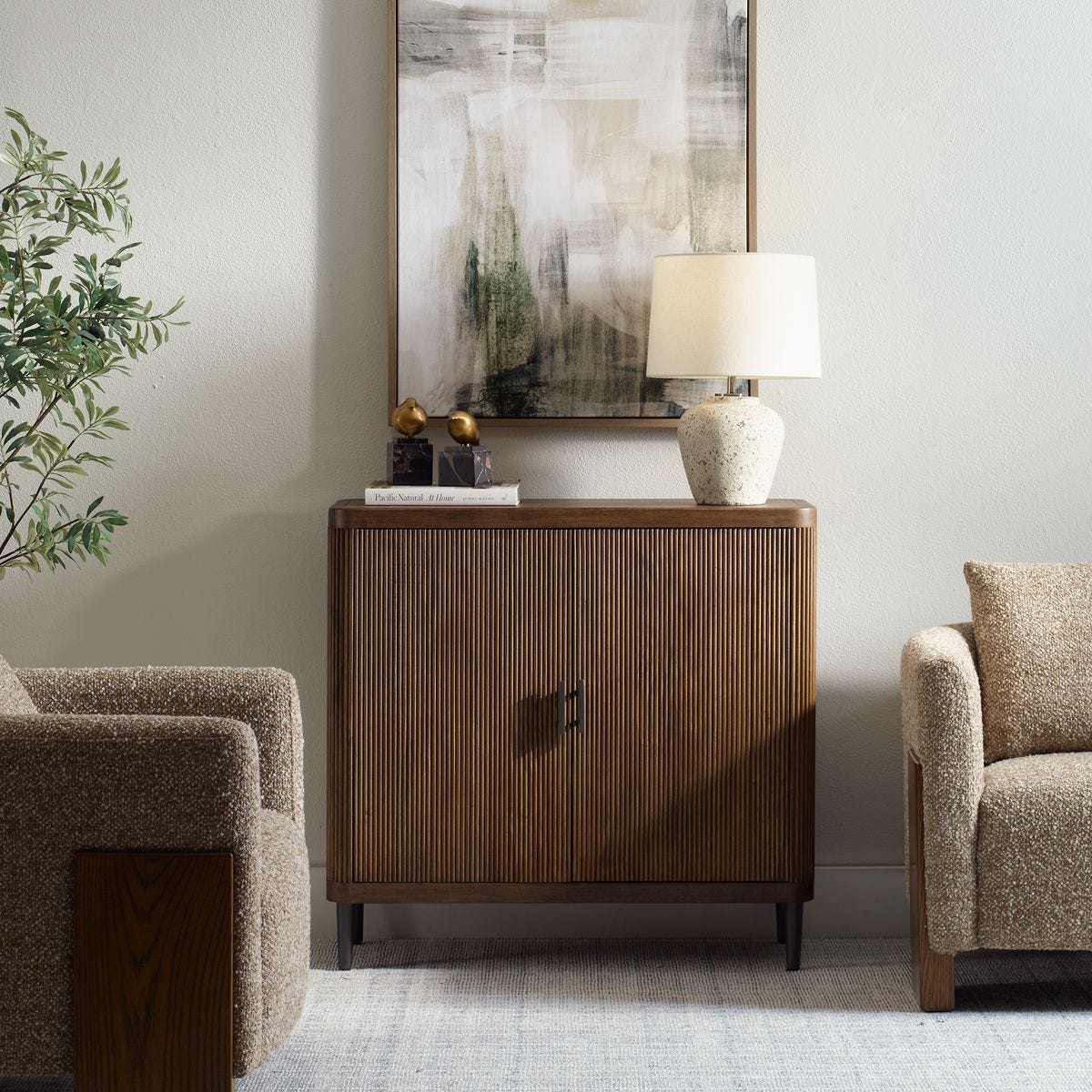 Pinstripe 2 Door Cabinet - Uttermost
