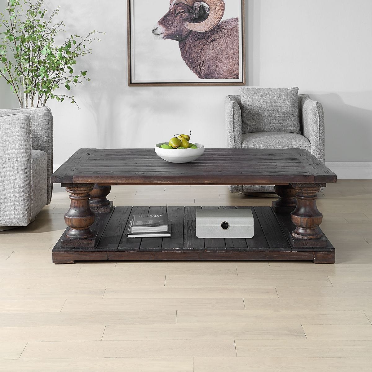 Stratford Coffee Table, Walnut - Uttermost