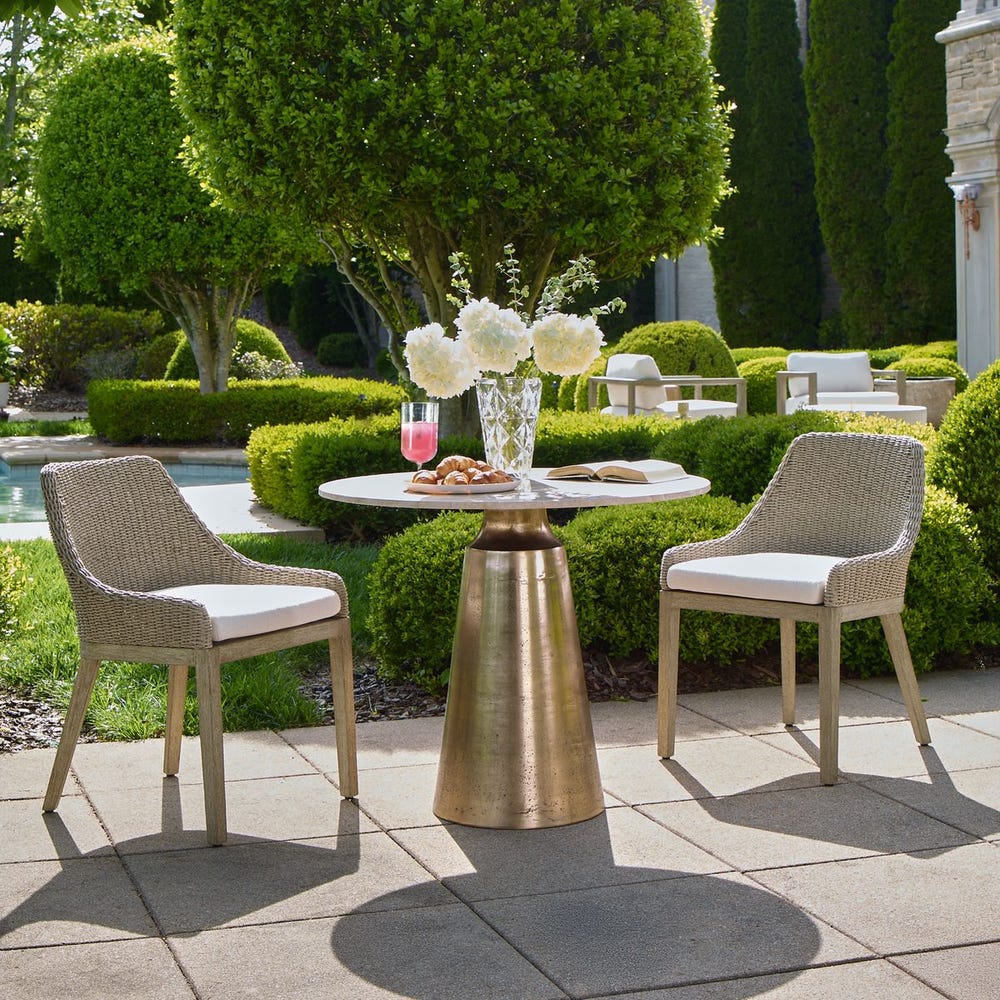 Midsummer Indoor-Outdoor Bistro Table, 2 Cartons