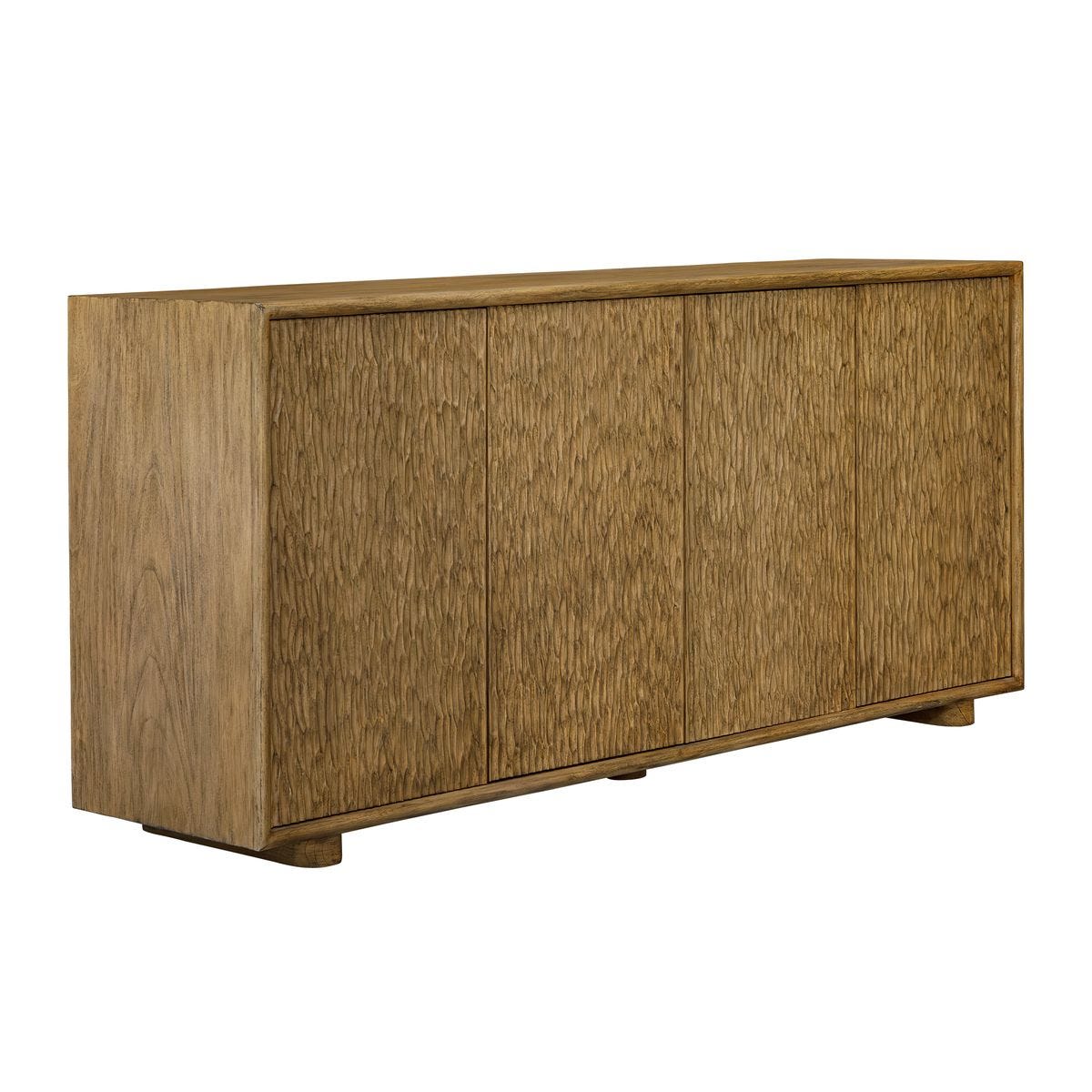 Stevenson 4 Door Cabinet, Natural - Uttermost